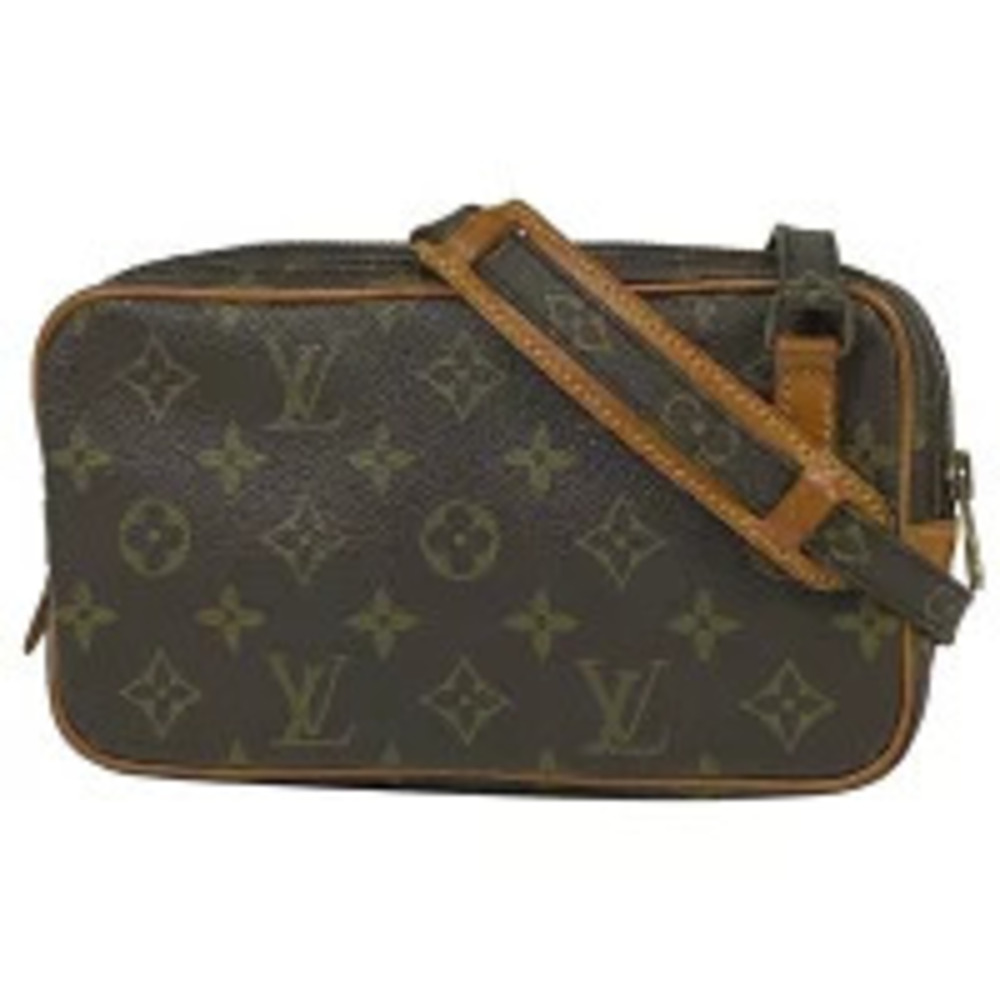 Louis Vuitton Pochette Marly Bandoulire Crossbody Shoulder Bag Monogram Brown